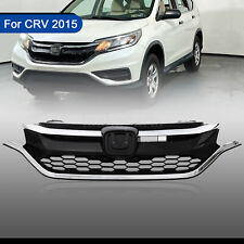 For 2015 2016 Honda CRV CR-V Front Bumper Hood honeycomb Grille Grill Chrome picture