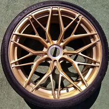 Set Forged Gold Wheels Tires fit OEM Factory Lamborghini Huracan Center Lock STO picture