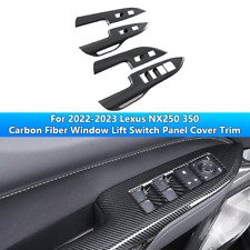 For 2022-2023 Lexus NX250 350 Carbon Fiber Window Lift Switch Panel Cover Trim picture