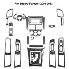 34Pcs Carbon Fiber Full Interior Kit Cover Trim For Subaru Forester 2009-2013 picture
