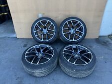 NISSAN 370Z NISMO 2009-2021 OEM RIMS WHEELS TIRES 19X10.5 AND 19X8.5 SET picture