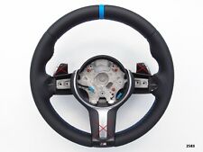 BMW 1 F20 2 F22 3 F30 4 F32 M TECH NEW NAPPA LEATHER SHIFT/HEATED blue THICK picture