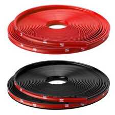 8M Car Wheel Hub Rim Edge Protector Ring Tire Guard 26Ft in Black and Red Color picture