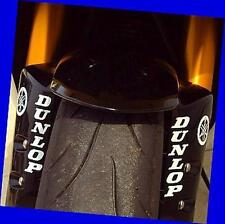 DUNLOP Fork decal WHITE 2x STICKERS 600rr zx6r r1 r6 tires f4i ninja ttr 250 fz8 picture