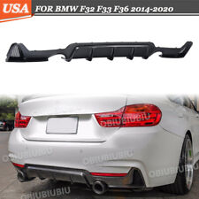 For 2014-2020 BMW F32 F33 F36 435i M Sport Rear Diffuser Dual Exhaust Tip ABS picture