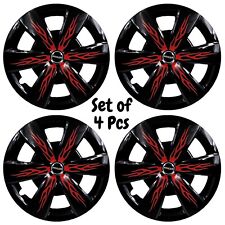15 Inch Universal Black Red Wheel Cover/Cap Fit For All 15 Inch Cars Firebolt picture