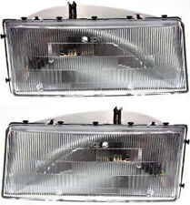 Headlights Headlamps Left & Right Pair Set for Chrysler Lebaron Spirit Acclaim picture