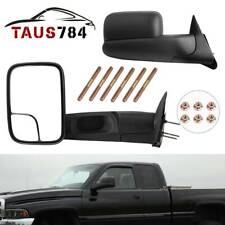 Pair for Dodge 94-01 RAM 1500 94-02 RAM 2500 3500 Pickup Manual Tow Mirrors picture