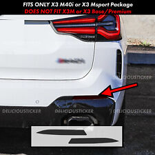 Fits 2022-24 BMW X3 M40i M-Sport Rear Reflectors Decals Tint SMOKE PreCut Vinyl picture