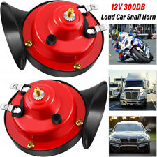 2PCS 300DB Super Loud Snail Air Train Horn For Truck SUV Car Boat Motorcycle 12V picture