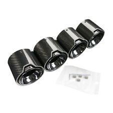 4PCS Glossy Black Exhaust Tips Fit for Bmw M3 G80 M4 G82 G83 2022-23 picture