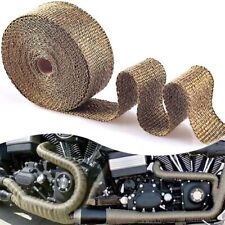 TITANIUM MOTORCYCLE EXHAUST WRAP HEADER PIPE HEAT INSULATION ROLL 16FT picture
