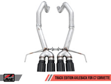 AWE Tuning Track Axle-Back Exhaust w/Black Tips Fits 14-19 Corvette C7 Z06/ZR1 picture