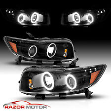 [Dual LED Halo]For 2008 2009 2010 Scion Xb Projector Black HeadLights Pair picture