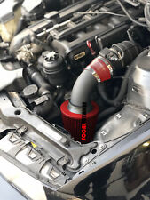 All BLACK COATED ALL RED FILTER Air Intake Kit For 98-05 BMW E46 323 325 328 330 picture