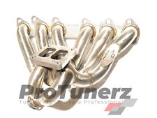 Toyota 2JZGTE Turbo Manifold T4 Divided Stainless SC300 Supra Aristo THICK picture