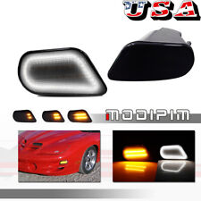 2PC Turn Signal LED Lights Replacement For 98-02 Pontiac Firebird Trans Am Black picture