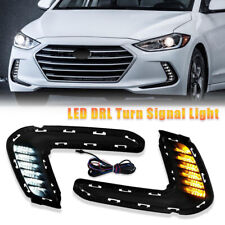 For 2016 2017 2018 Hyundai Elantra LED Fog Lights Front Bumper Driving Lamps DRL picture