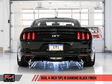 AWE S550 Mustang GT Touring Catback Exhaust Diamond Black Tips picture
