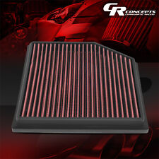 RED WASHABLE HIGH FLOW AIR FILTER FOR 14-17 LEXUS IS200t-350 13-16 GS 200-450h picture