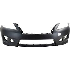Front Bumper Cover For 2013-2014 Nissan Sentra w/ fog lamp holes Primed picture
