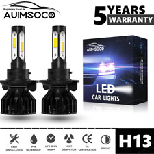 H13 9008 LED Headlight Bulbs Kit 10000W 1000000LM Hi/Lo Beam Super Bright White picture