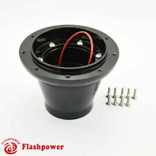 Flashpower Steering Wheel 9 bolt Adapter Boss Kit MG MGA MGB GT Roadster Black picture