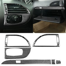 6 Carbon Fiber dashboard Interior Trim Set For BMW 650i 645Ci E63 M6 2004-10 B picture
