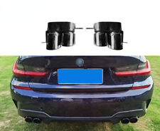 Glossy Black Rear Exhaust Tips Fit for BMW G20 G28 2017-2022 picture