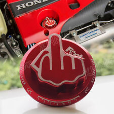 JDM RED Screw-In Middle Finger Oil Filler Tank Cap Valve Cover For Honda Acura picture