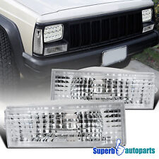 Fits 84-96 Jeep Cherokee Wagoneer Comanche Bumper Signal Front Parking Lights picture