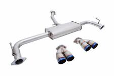 MEGAN QUAD BURNT ROLLED TIPS AXLE BACK EXHAUST FOR 15-UP LEXUS NX200t picture