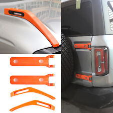 Orange Door Tailgate Spare Tire&Front Engine Hood Hinge Cover For Ford Bronco 21 picture