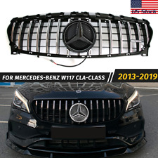 GTR Bumper Grill w/LED For 2013-2019 Mercedes Benz W117 CLA250 CLA200 Grille picture
