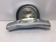 1957 Chevrolet 210 Steering Wheel Horn Ring Button  ‘57 Emblem Two Ten, Chrome picture