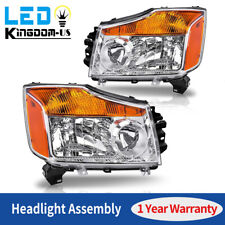 Chrome Headlights Assembly For 2004-2015 Nissan Titan / 2005-2007 Nissan Armada picture
