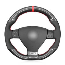 Carbon Suede Steering Wheel Cover for Volkswagen Golf 5 Mk5 GTI R32 Passat R GT picture