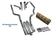All-Stainless Dual Exhaust Ford F-150 98-03 Borla Pro XS Corner Rolled Tip picture