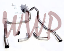Dual Stainless CatBack Exhaust System Kit 06-08 Dodge Ram 1500 5.7L Hemi Pickup picture