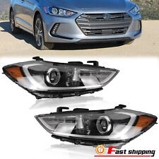 For 2017 2018 Hyundai Elantra Headlights Replacement Driver Passenger Side Pair picture