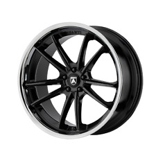 1 New 20X9 35 5X120 Asanti Black ABL-23 Sigma Gloss Black Chrome Lip Wheel/Rim picture