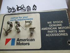 AMC 1968 1969 AMX & Javelin 6 New Hood trim clips and 6 New J trim clips picture