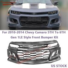 Fit 10-14 Chevy Camaro 5TH to 2014+ 6TH Gen 1LE Style Front Bumper Conversion PP picture