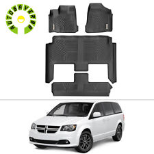 For 2008-2020 Dodge Grand Caravan Floor Mats Black Rubber All Weather Protection picture