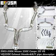 SS Exhaust Header & X Y Pipe fits 03-06 Nissan 350Z Track/Touring Coupe VQ35DE  picture