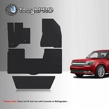 ToughPRO Floor Mats + 3rd Row Black For Ford Flex 2nd Row 2013-2019 picture