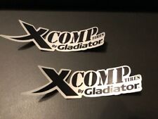 XComp Tires By Gladiator stickers decal 5x1 inch  Auto Racing  picture