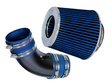 For 04-06 Elantra 2.0L L4 Black pipe BLUE Filter Short Ram Air Intake picture