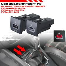 For VW Jetta MK6 2010-14 Golf 5 2006-13 Scirocco 08-14 USB QC3.0 Charger PD Kit picture