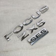 2007 Ford Focus SES ZX5 Emblem Logo Badge Letters Rear Tailgate Trunk Chrome picture